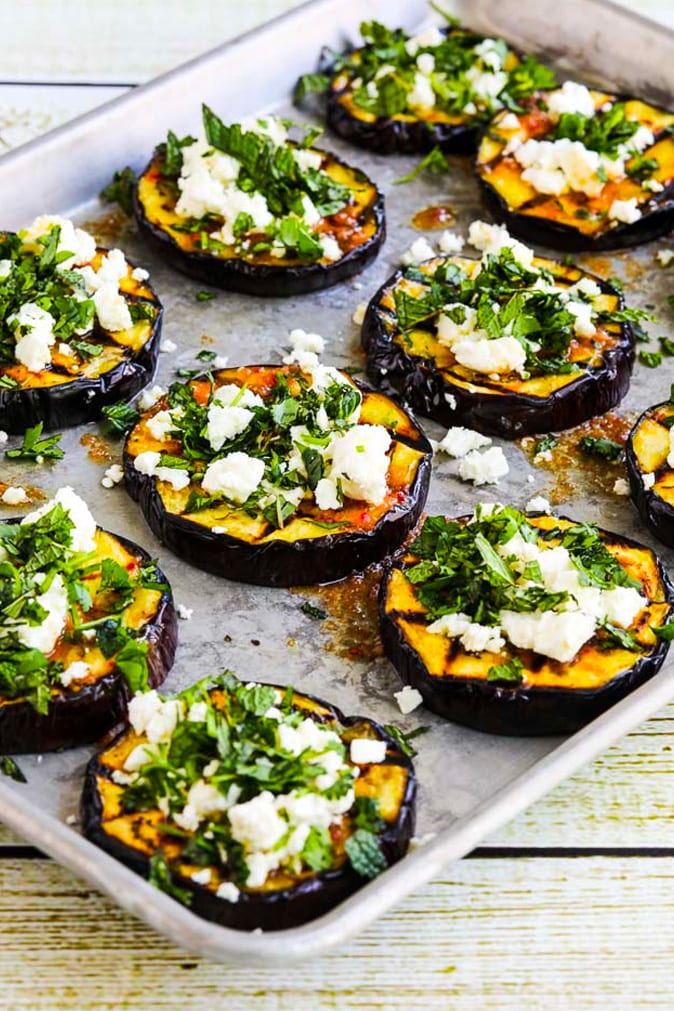 Grilled Eggplant With Feta