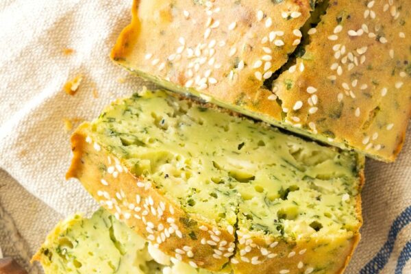 Spinach Bread With Feta & Blue Cheese