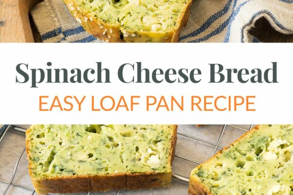 Spinach Cheese Bread Recipe - easy loaf pan recipe