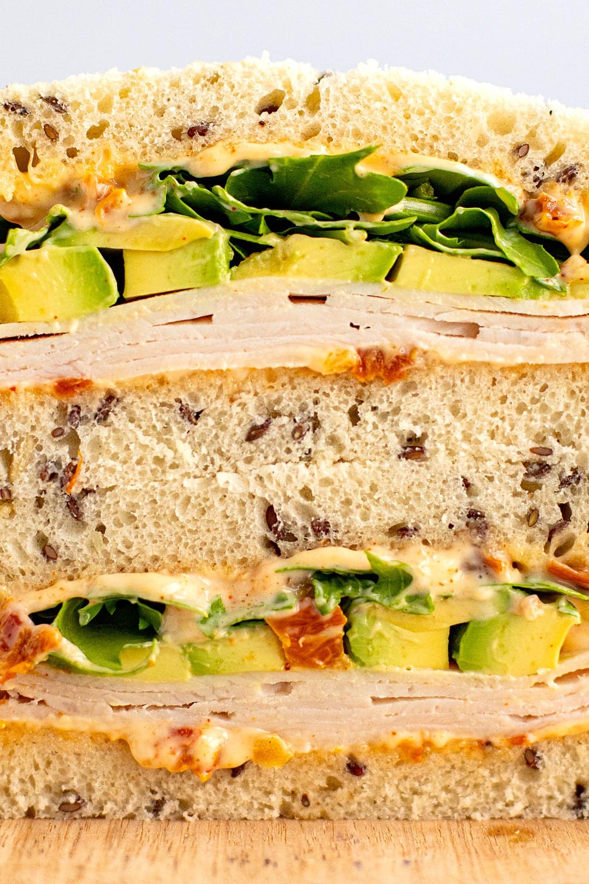 Avocado Turkey Sandwich With Sun-Dried Tomato Aioli