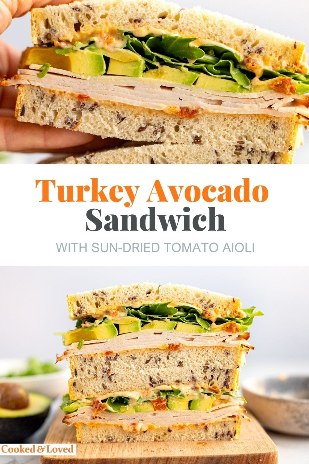 Avocado Turkey Sandwich With Sun-Dried Tomato Aioli