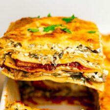 vegetable cottage cheese lasagna recipe feature