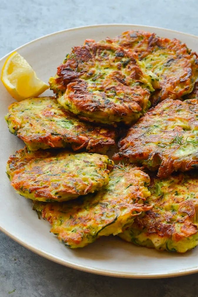 zucchini feta fritters