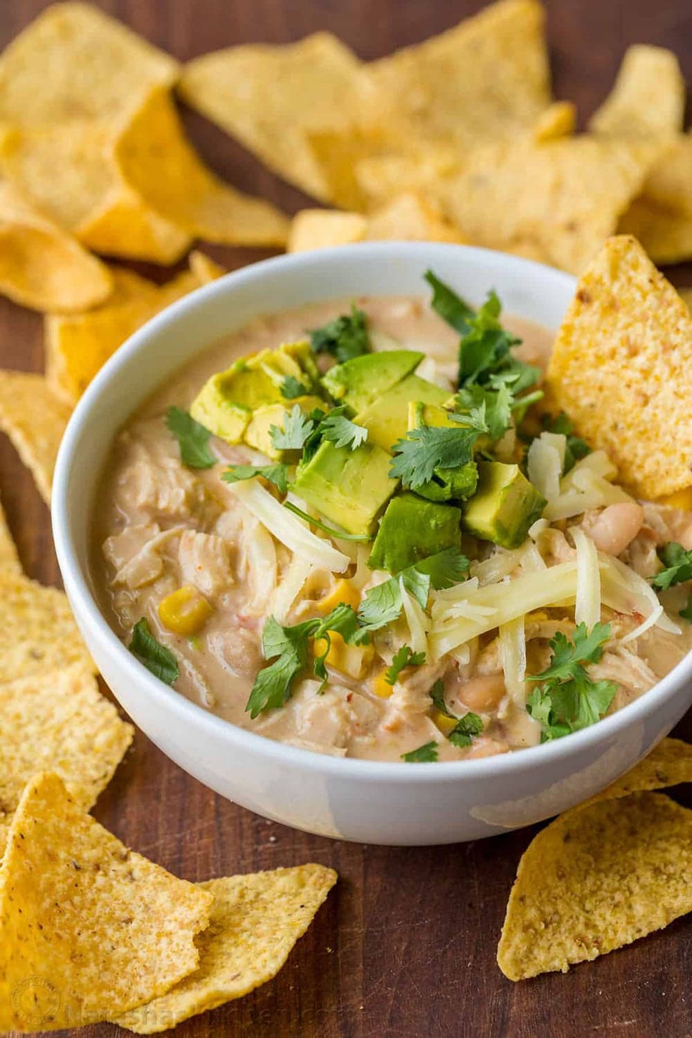 Creamy White Chicken Chili 3 Ways