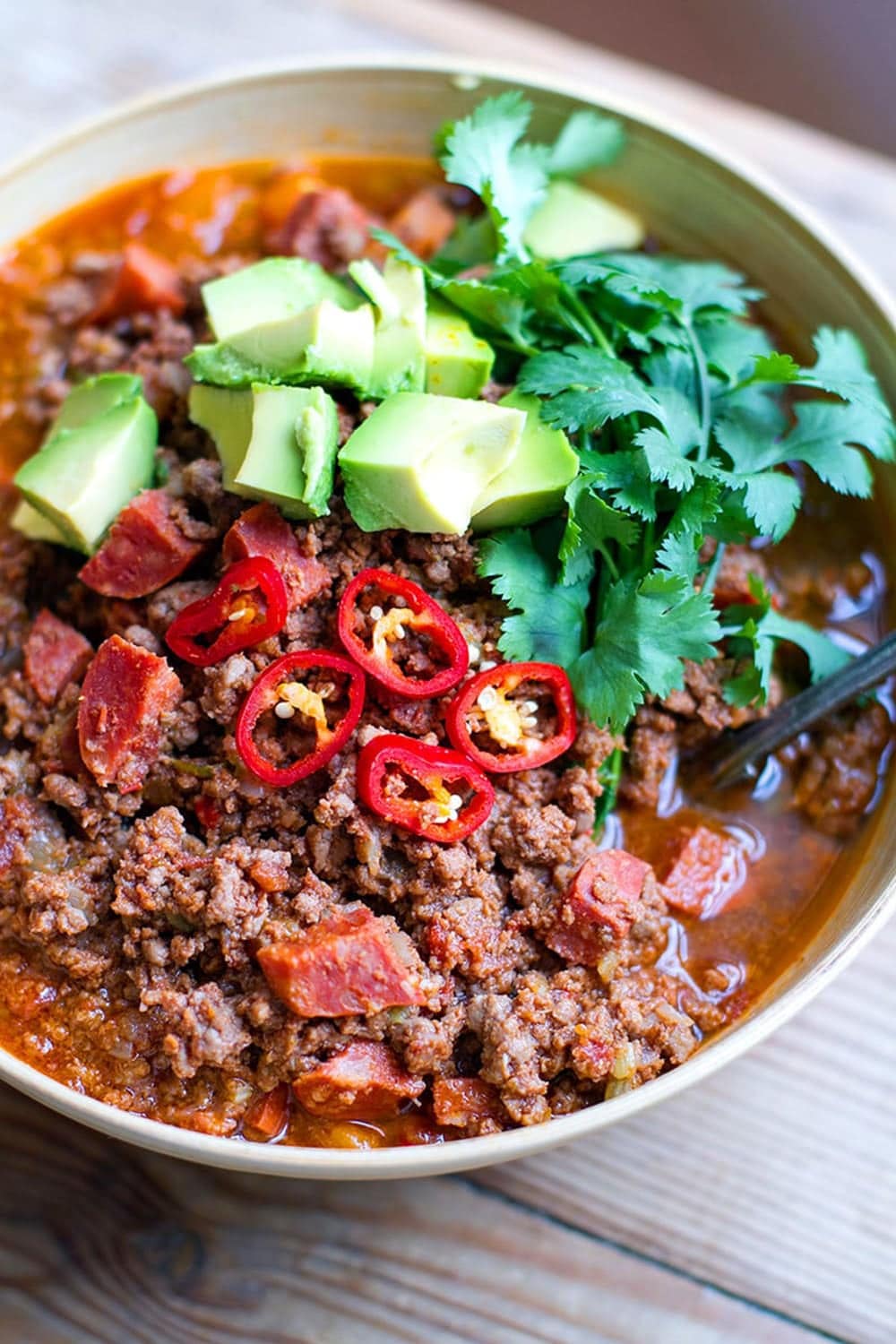 Instant Pot Beef & Chorizo Chili