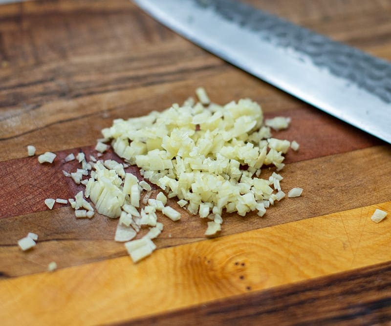 diced garlic