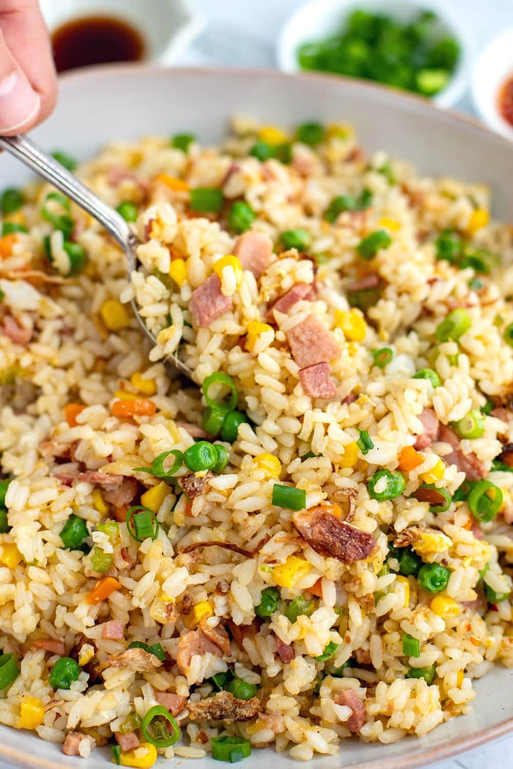 ham fried rice recipe.