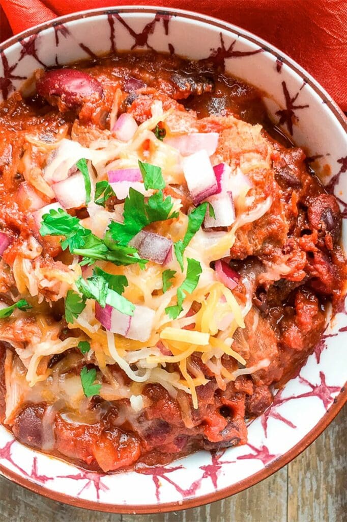 Pulled pork chili