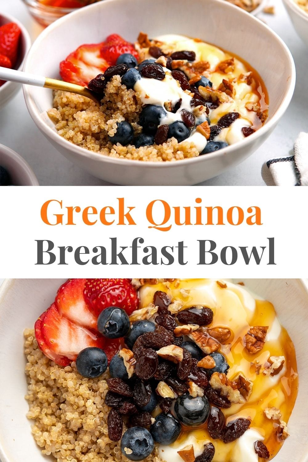 Greek-Inspired Quinoa Breakfast Bowl