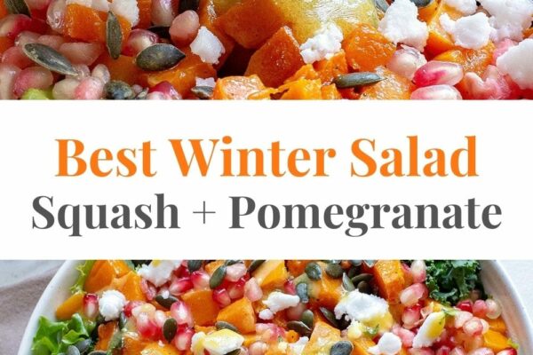 Best Winter Salad With Butternut Squash & Pomegranate