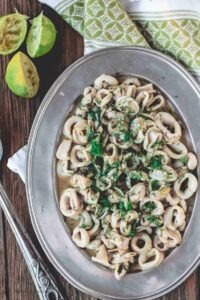 Easy Calamari With Garlic Lime Sauce