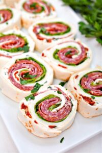 Keto Italian pinwheels from Stylish Cravings (low-carb)