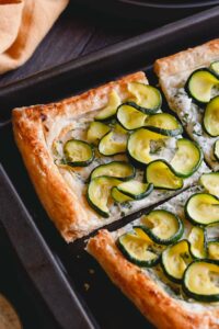 zucchini ricotta tart