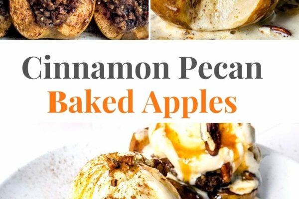 Baked Apples With Cinnamon & Pecans