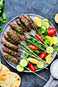 beef kofta skewers