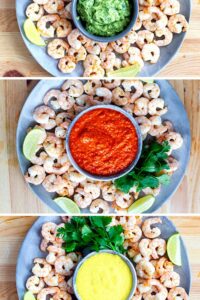 Grilled Shrimp With Three Sauces