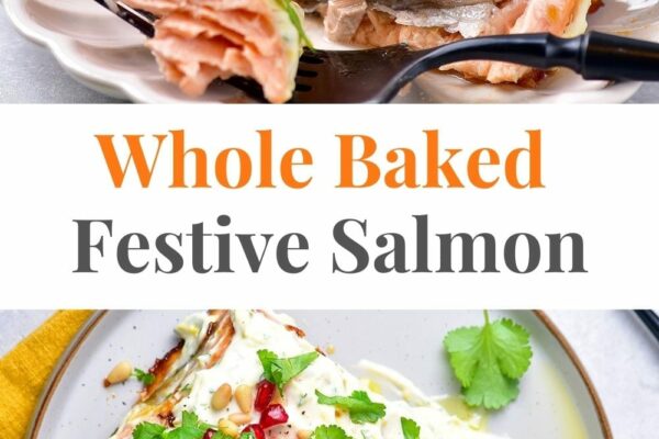 Festive Whole Baked Salmon Fillet