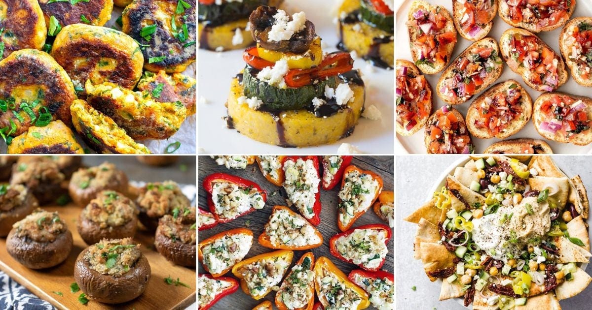 30+ Vegetarian Appetizers & Finger Foods