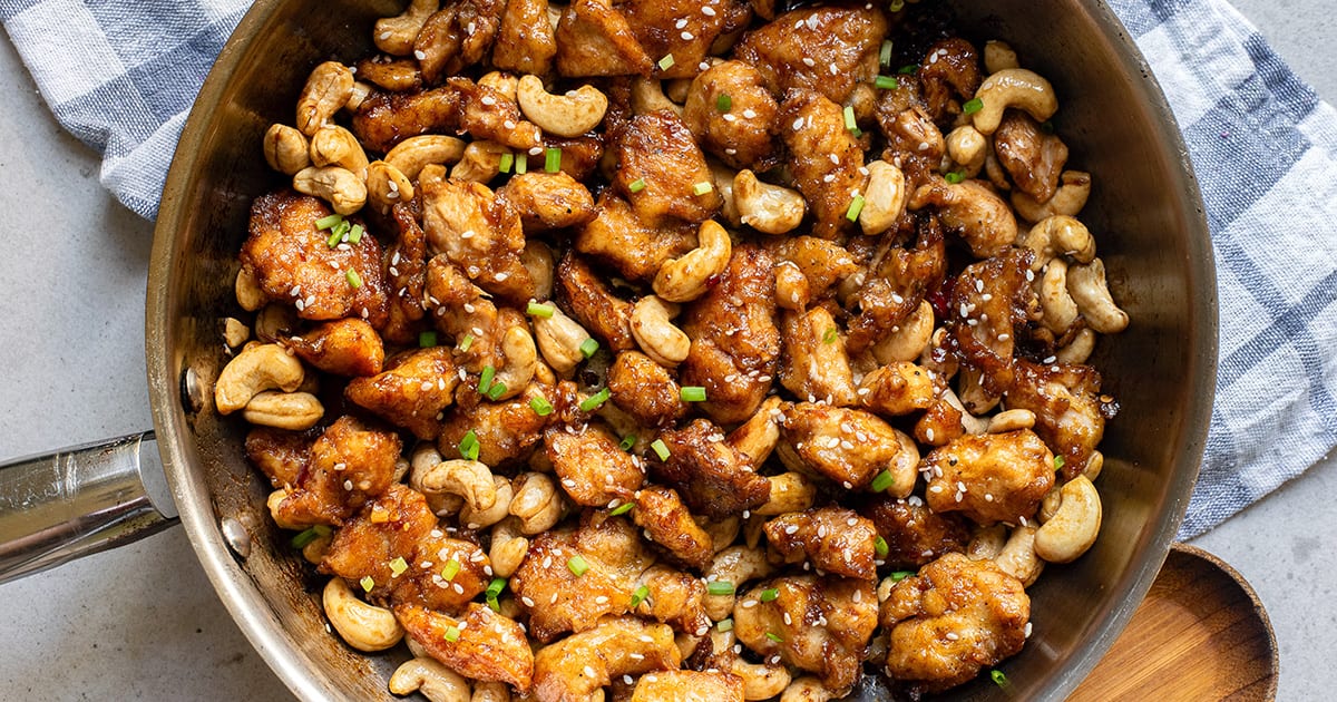 Sticky Honey Cashew Chicken