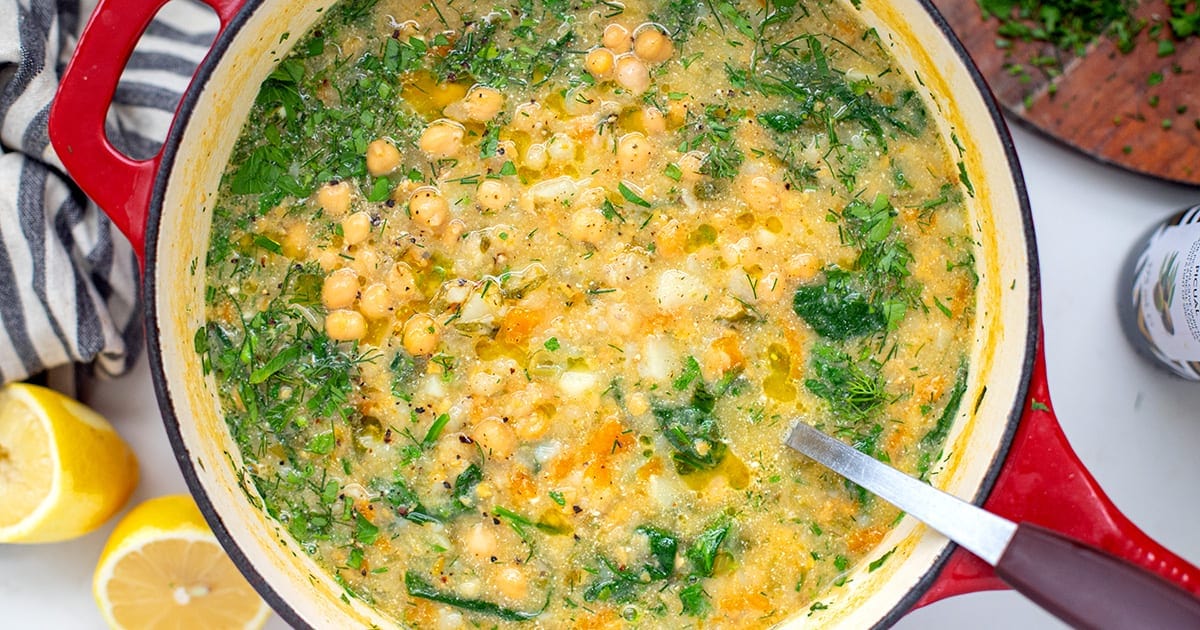 Greek Chickpea Soup Recipe