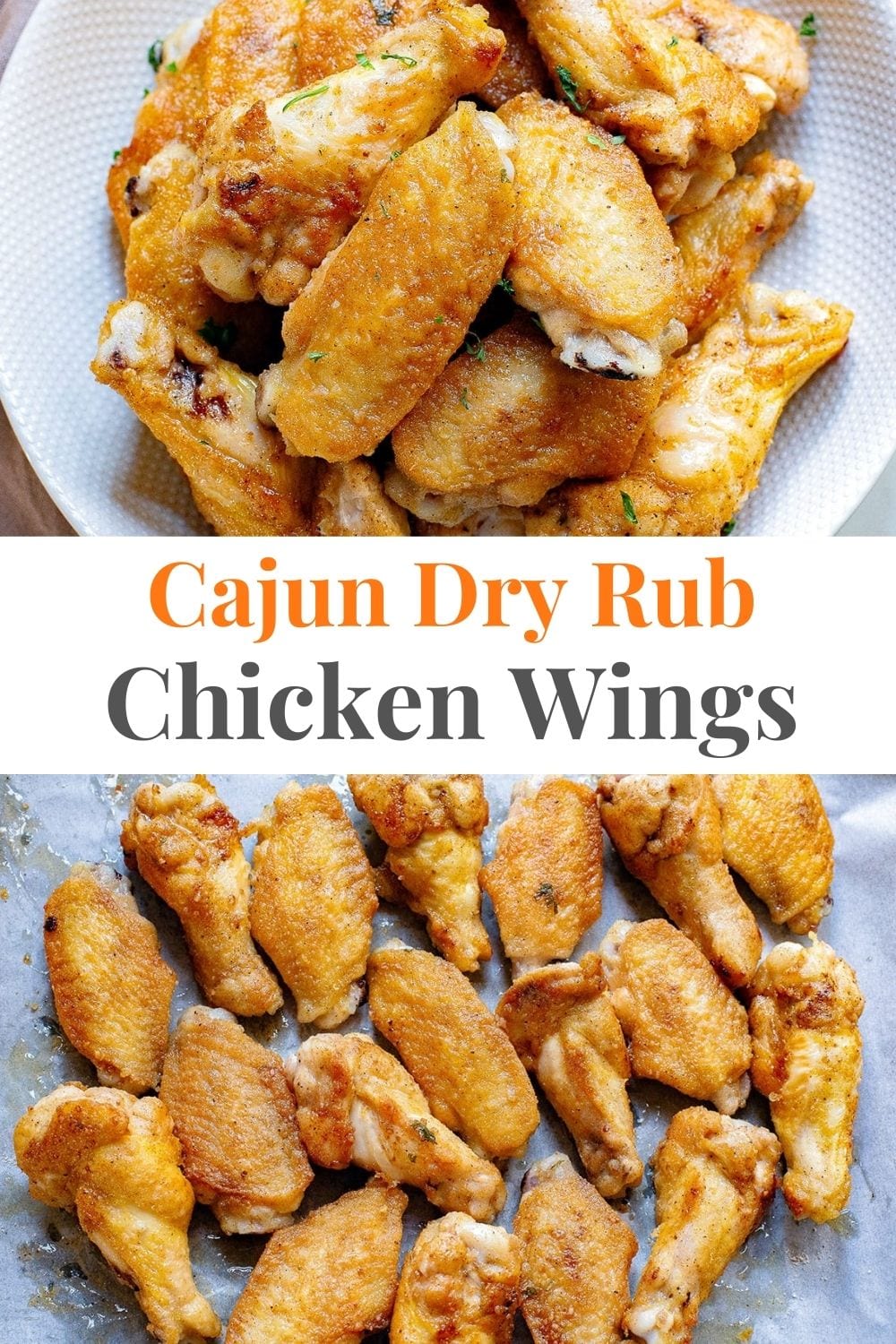 Cajun Dry Rub Chicken Wings