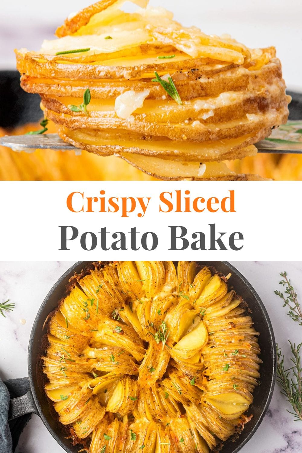 Crispy Sliced Potato Bake