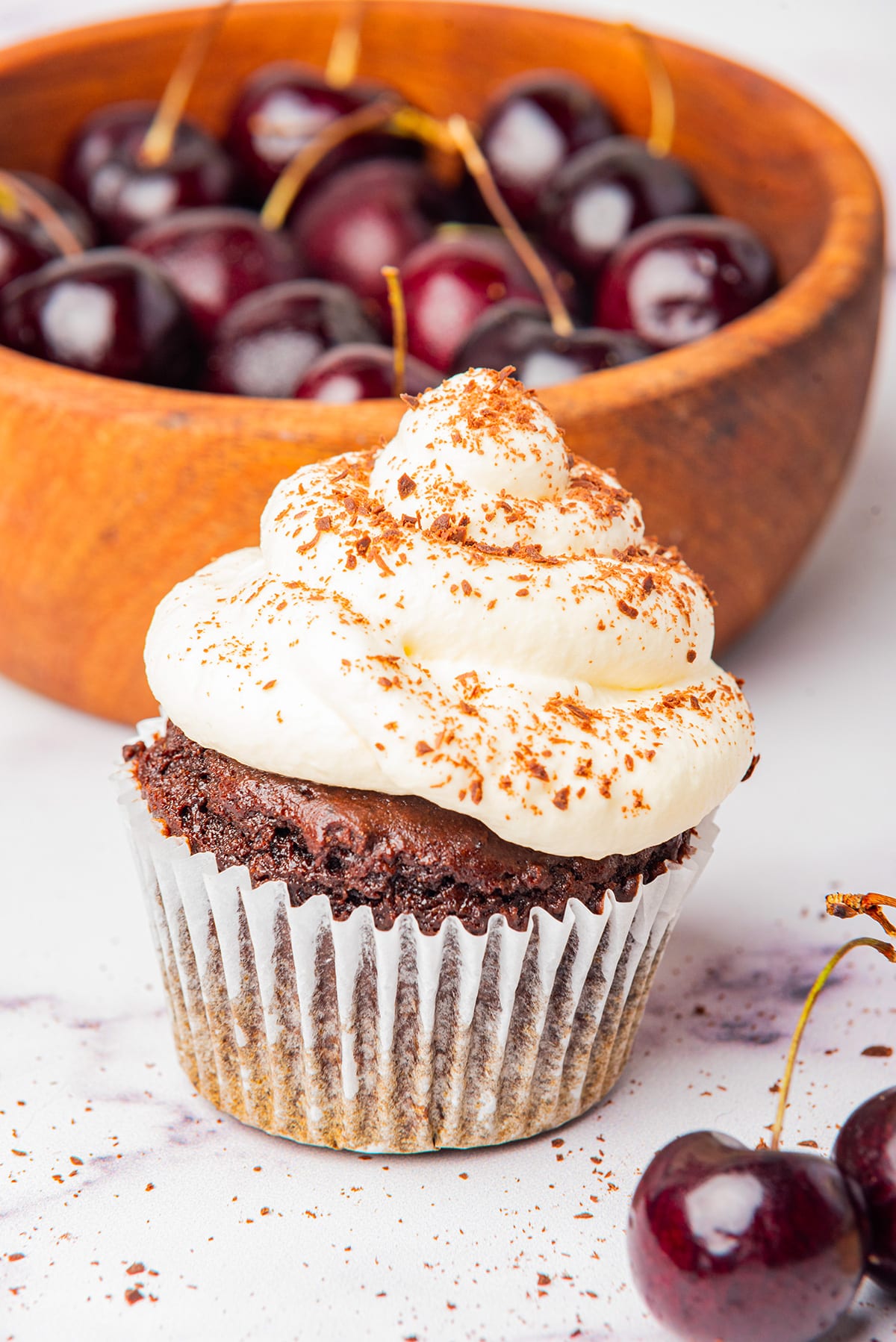 healthy Black forest cupcakes recipe
