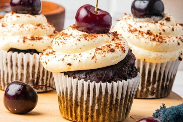 Black forest cupcakes recipe feature 2