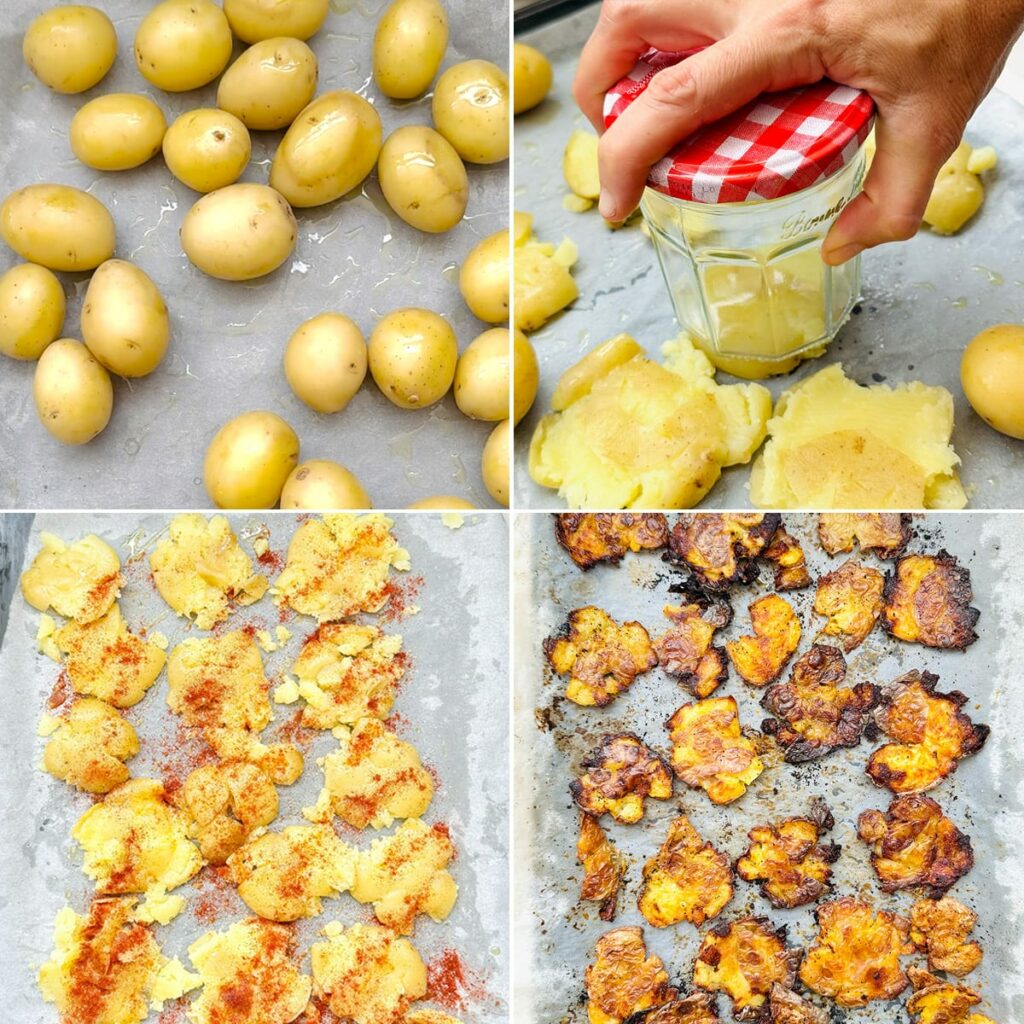 how to make crispy smashed potatoes