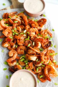 Grilled Prawns With Alabama White Sauce