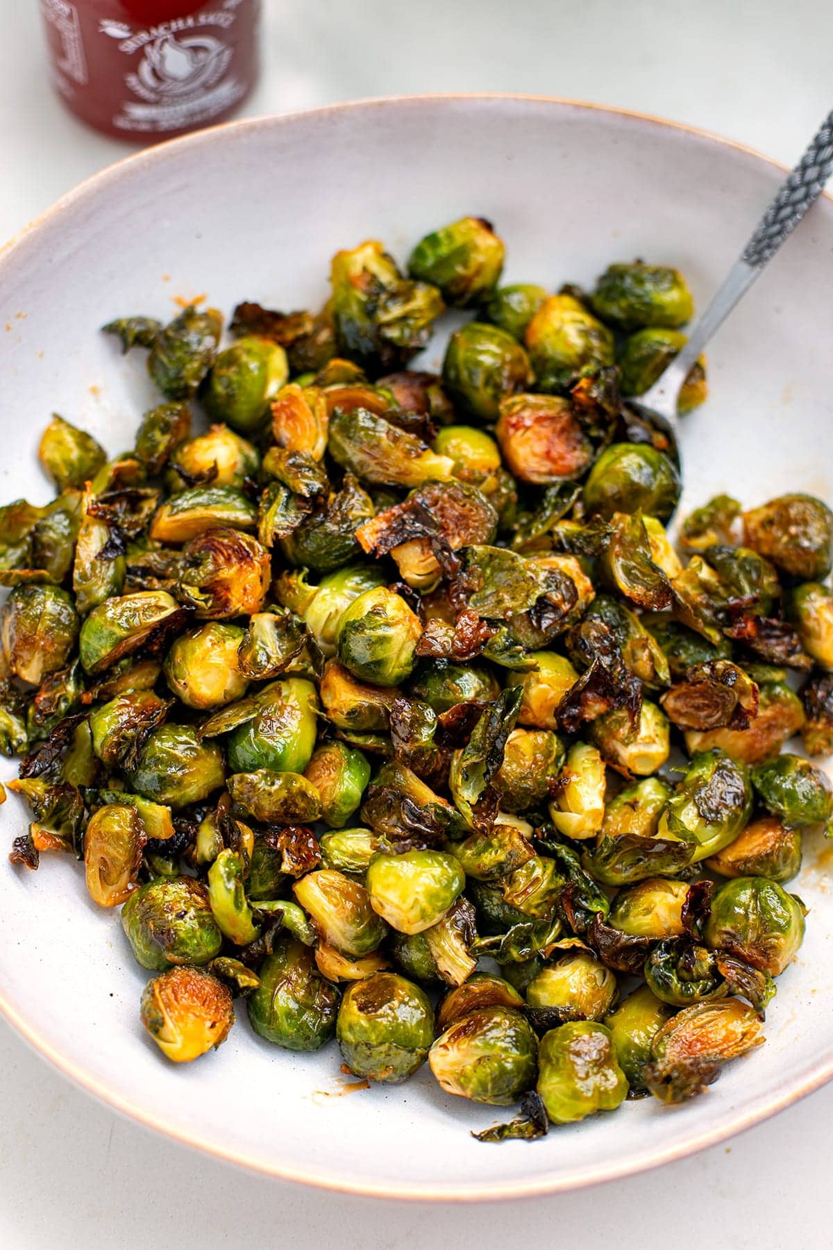 Honey Sriracha Brussels Sprouts.