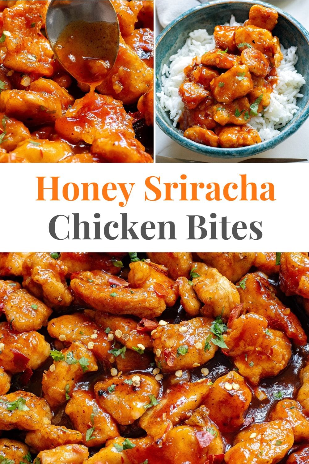 Honey Sriracha Chicken Bites