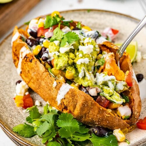 Mexican stuffed sweet potatoes recipe