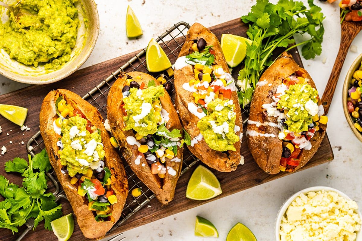 Mexican stuffed sweet potatoes recipe