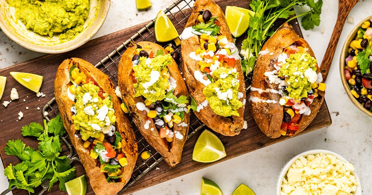 Mexican Stuffed Sweet Potatoes