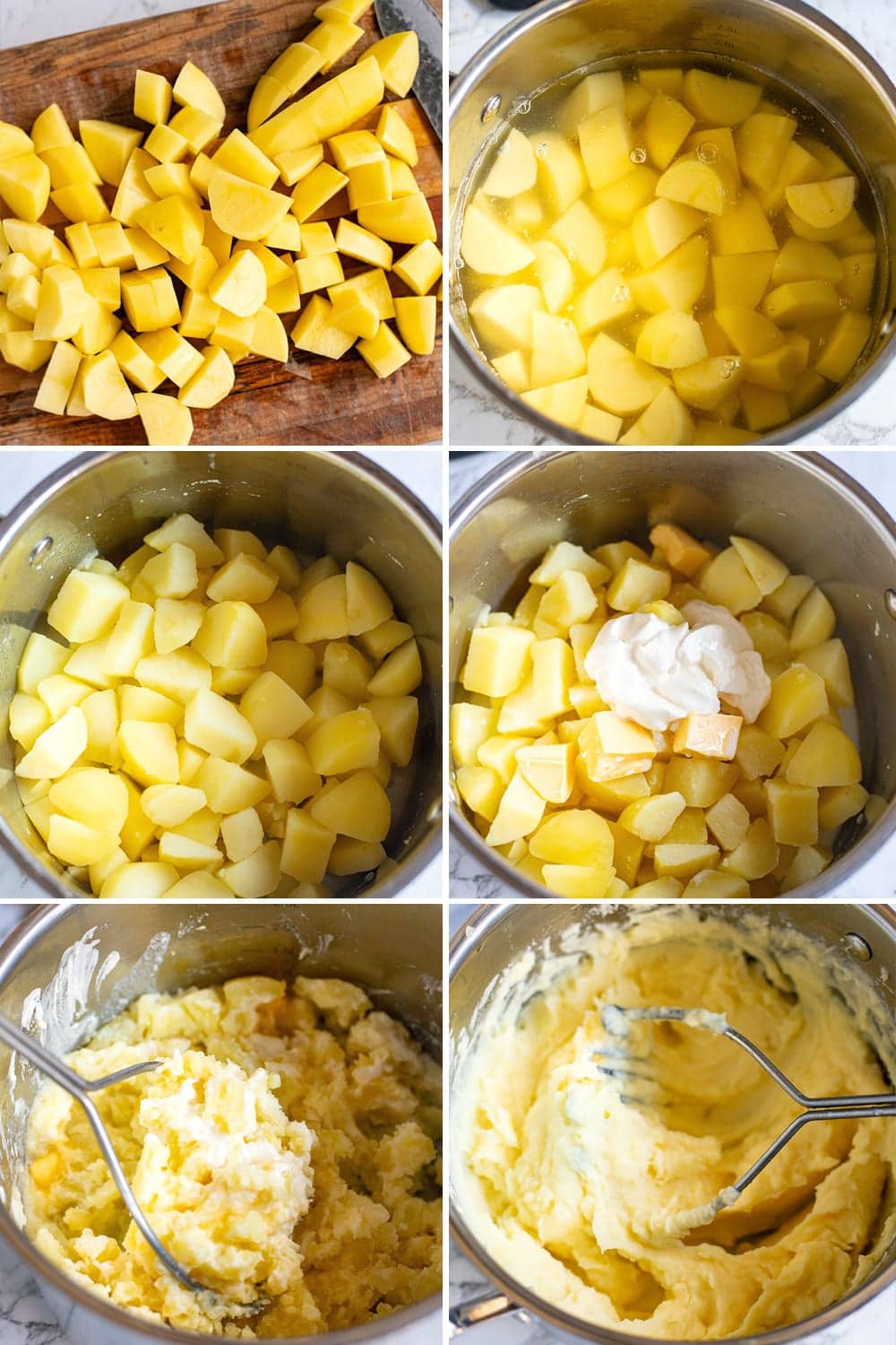 how to make mashed potatoes with sour cream