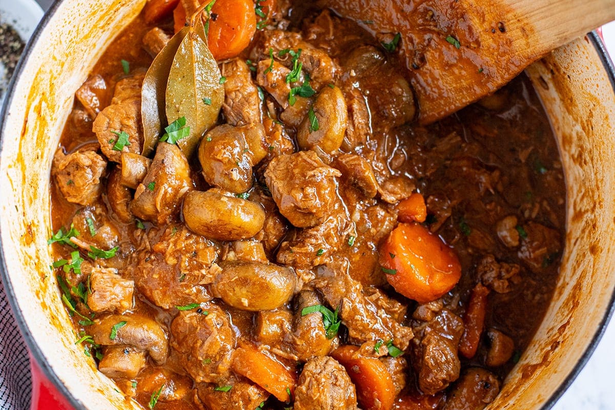 Beef and mushroom stew recipe
