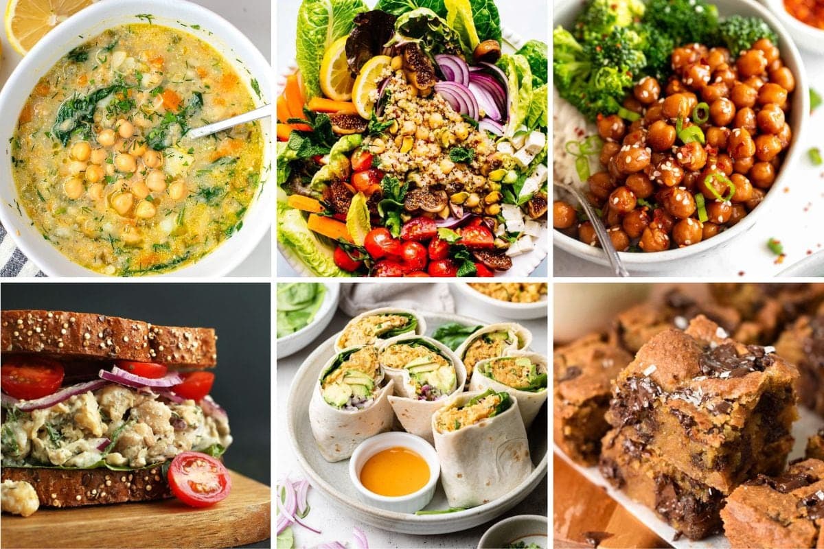 Healthy chickpea recipes.