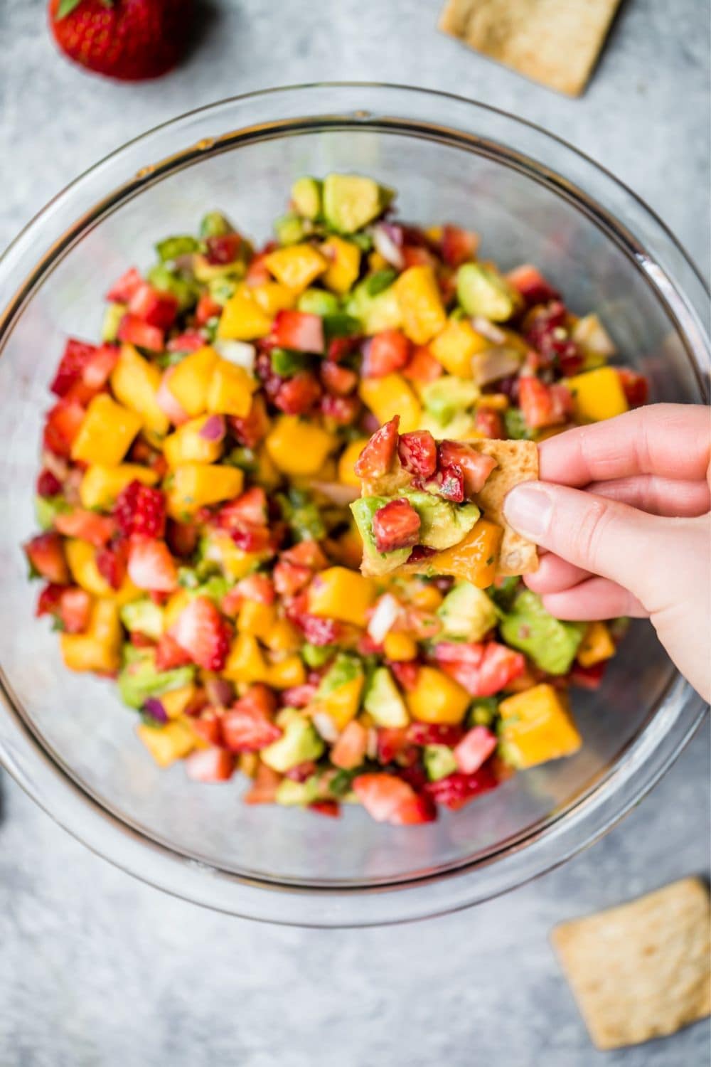 Avocado Strawberry Mango Salsa