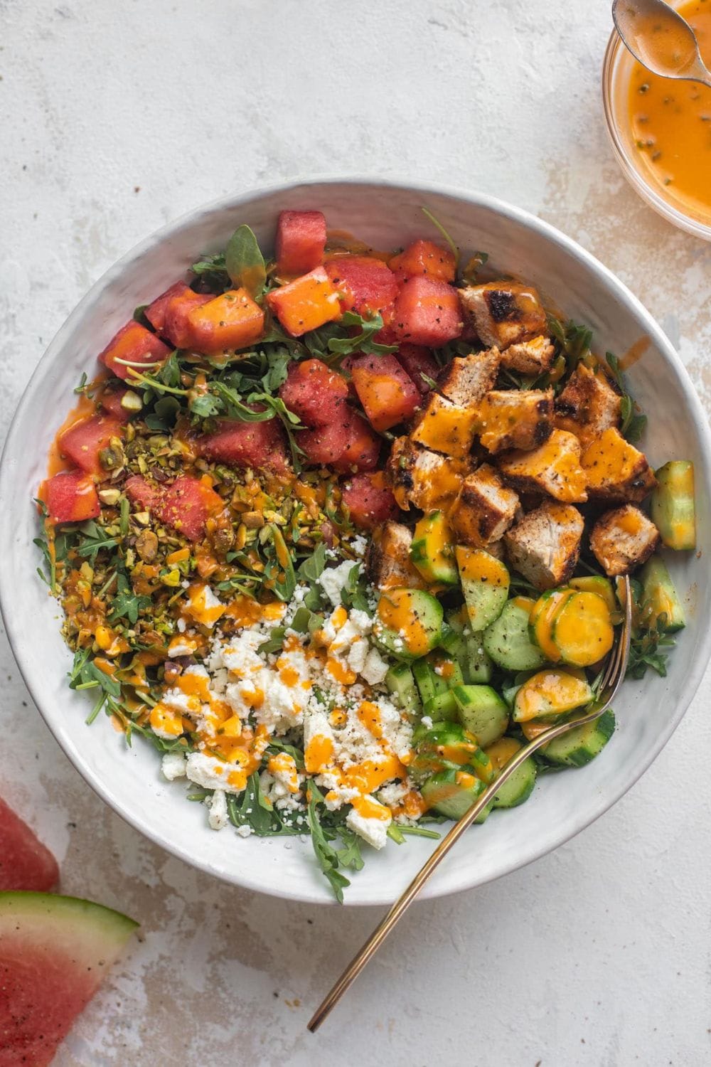 Blackened Chicken Watermelon Salad
