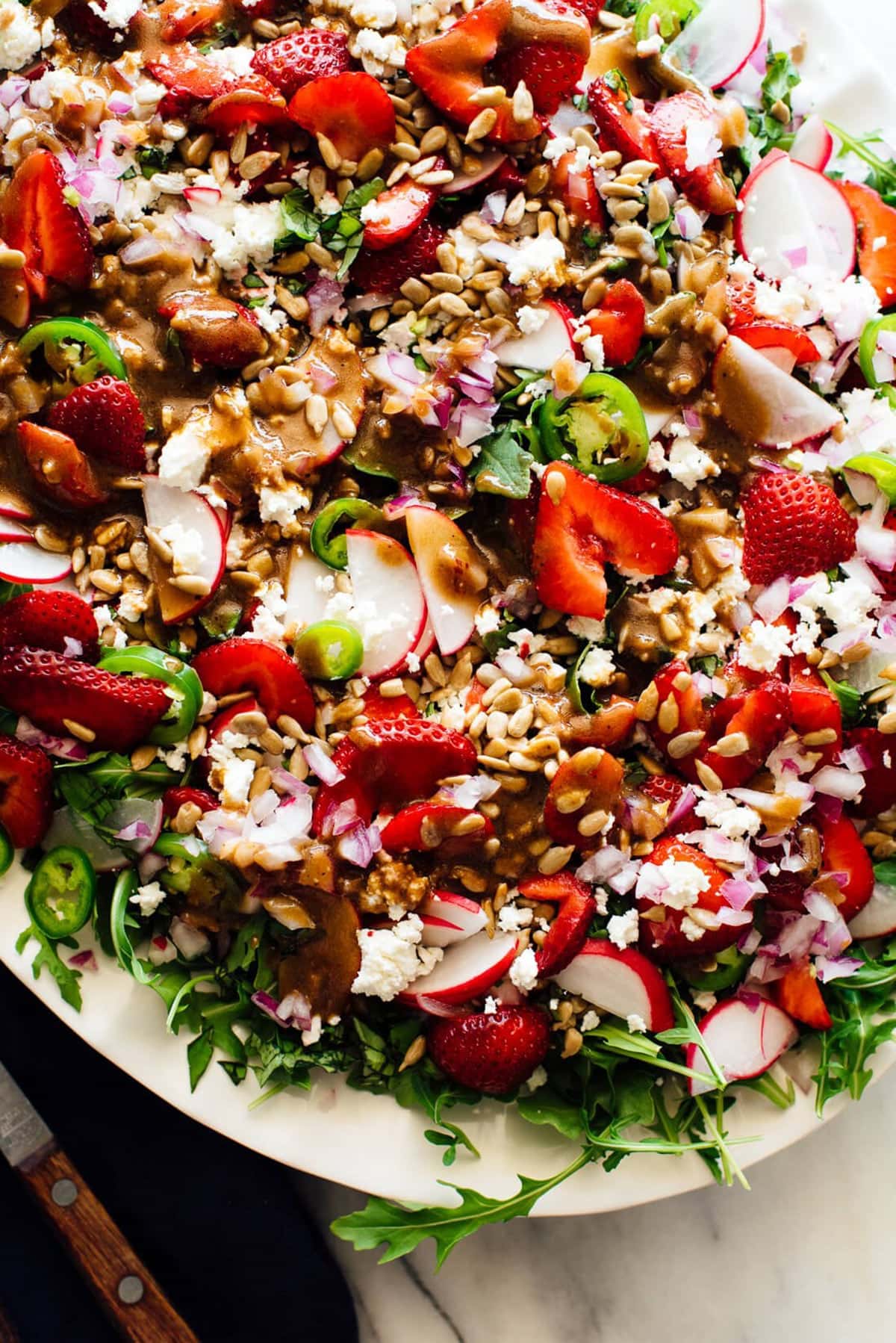 Strawberry Arugula Salad with Balsamic Vinaigrette