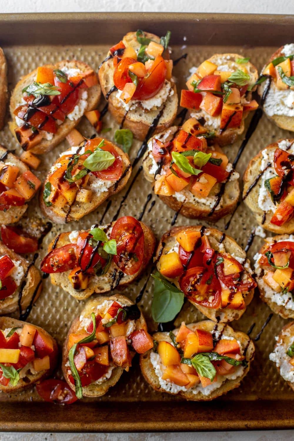 Peach Bruschetta
