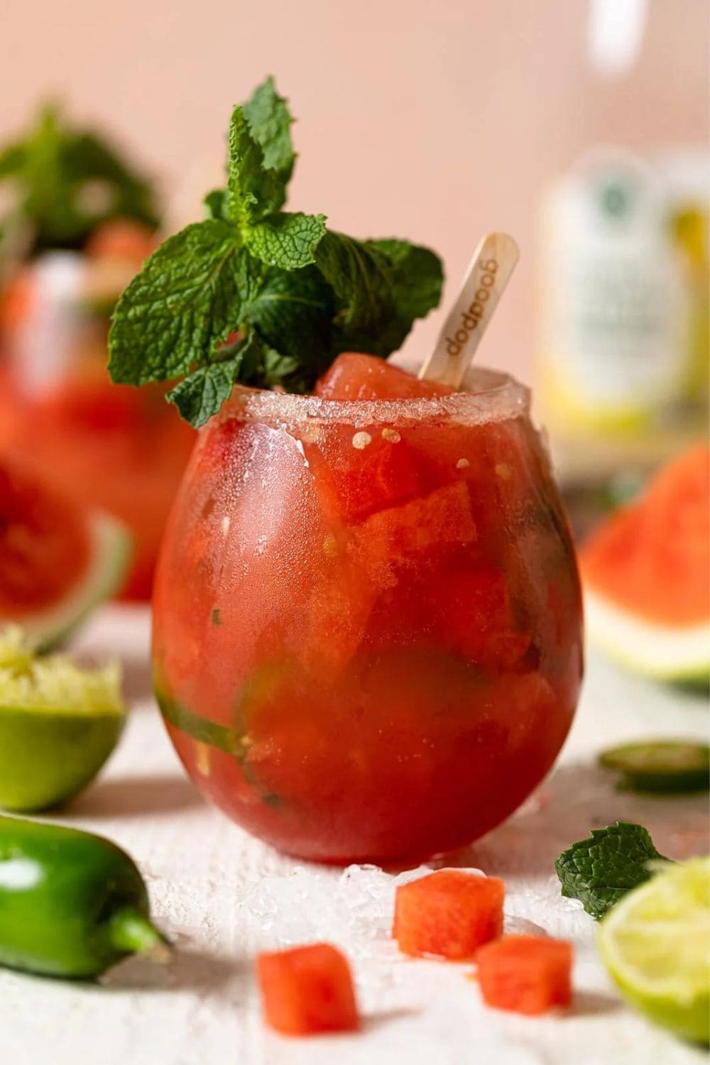 Spicy Watermelon Mojito Mocktail