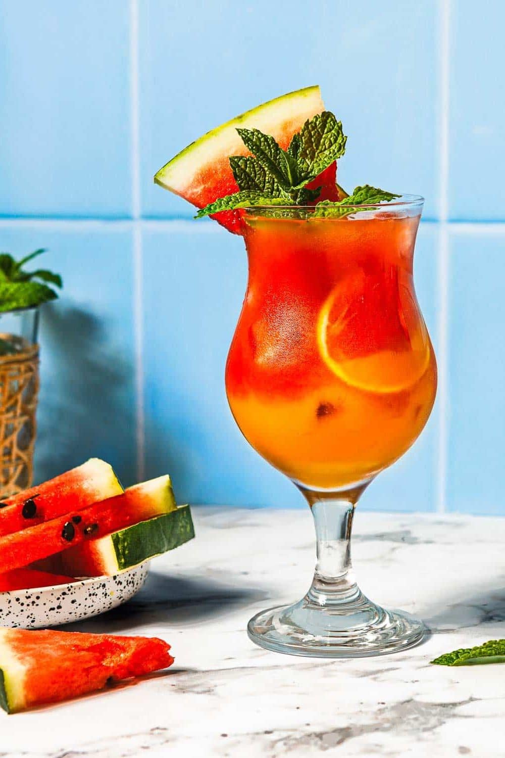 Watermelon Peach Mocktail