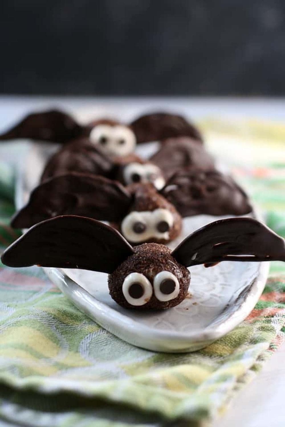 Brownie Bite Halloween Bats
