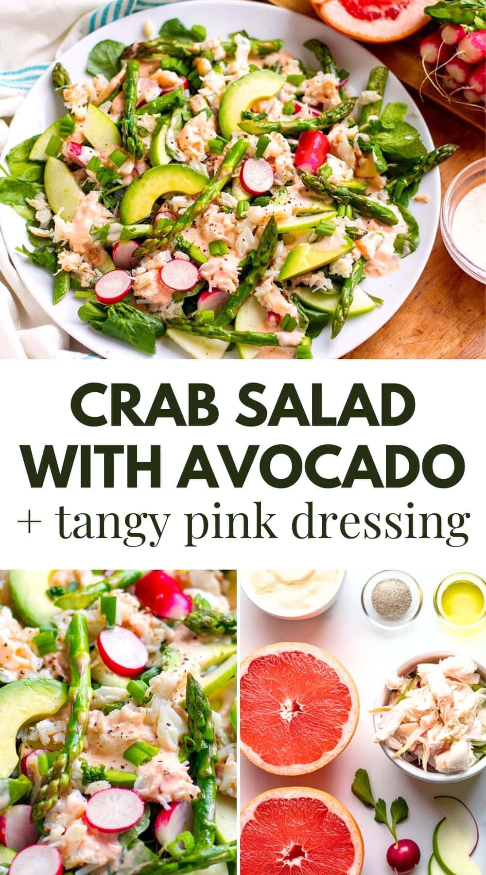 Crab Salad With Avocado & Pink Grapefruit Dressing