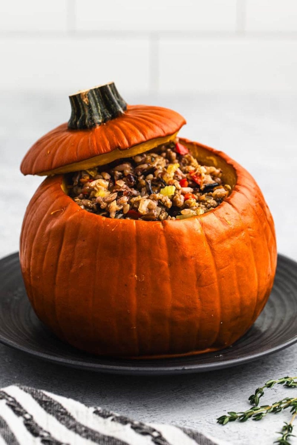 Dinner In A Pumpkin