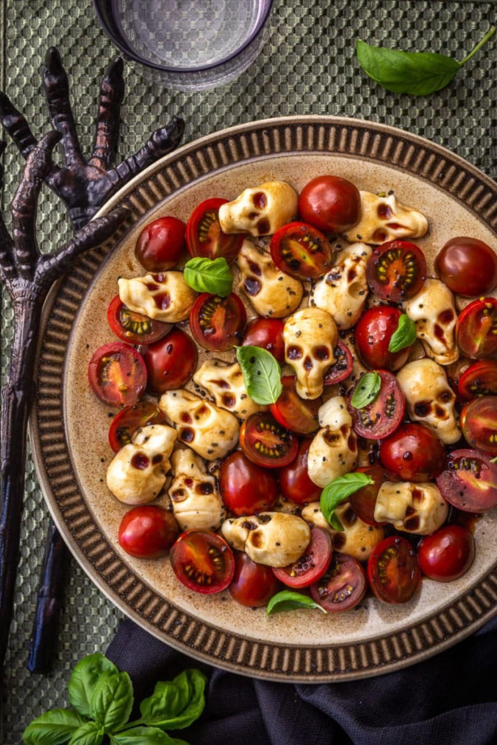 Halloween Caprese Salad