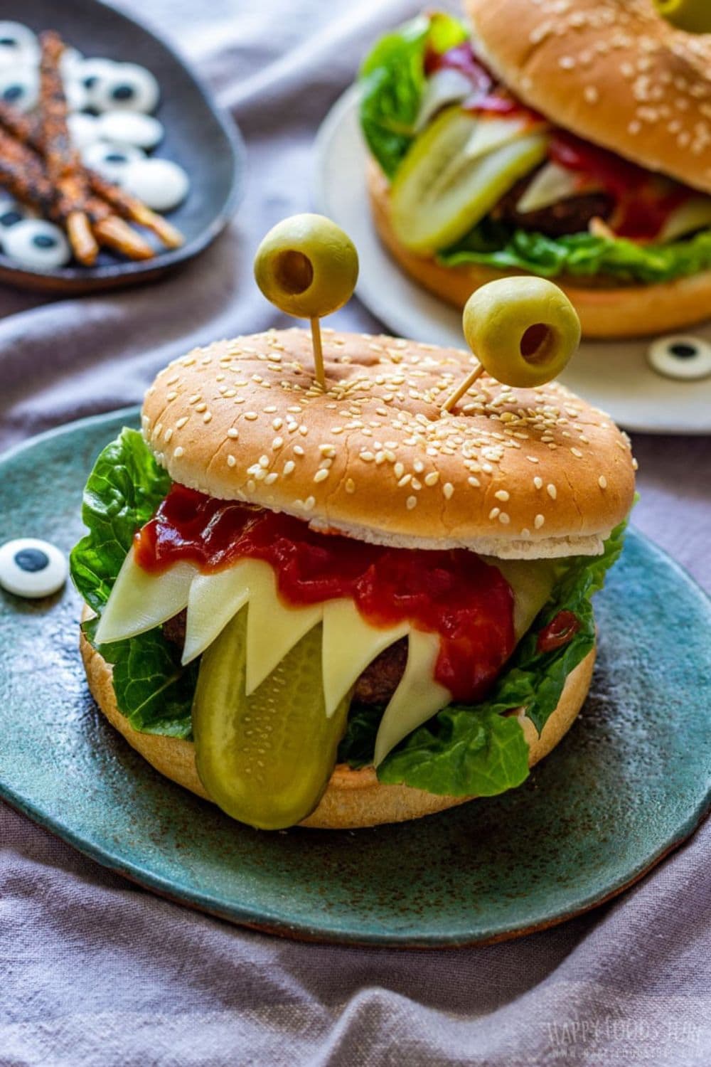 Halloween Monster Burgers
