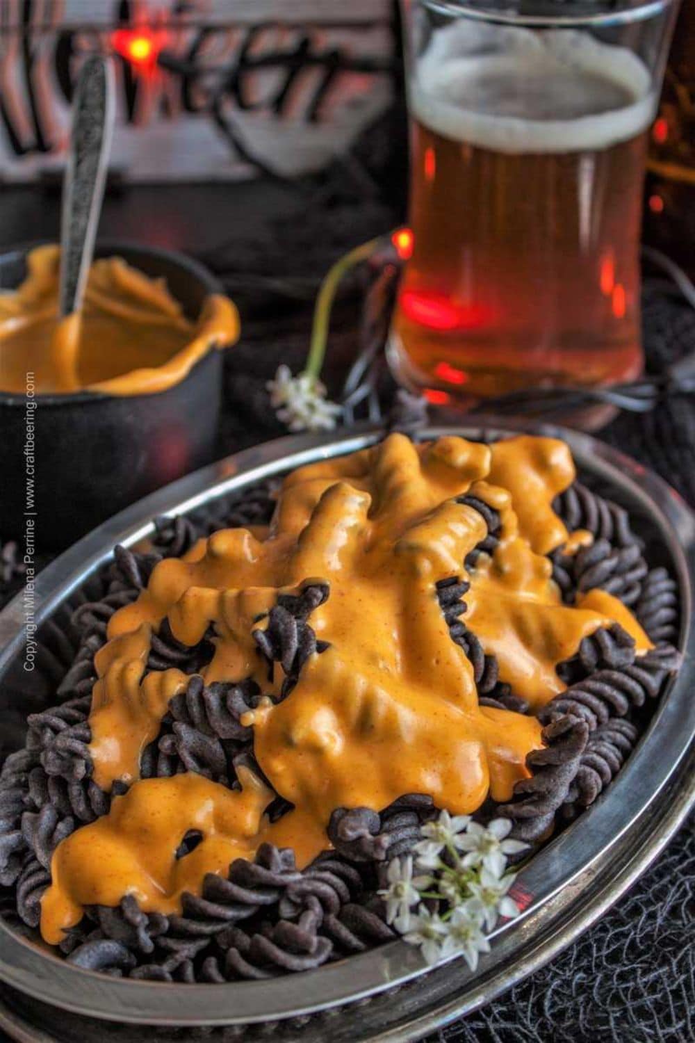 Halloween Pumpkin Ale Mac and Cheese